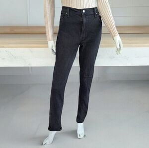 Michael Kors women's black jeans pants Parker slim fit high waist Size 36/34